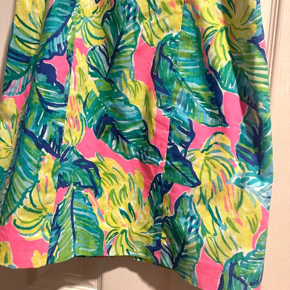 Lilly Pulitzer Brynn Strapless Dress In Pink Sunset Pattern Size 2 - Picture 6 of 13